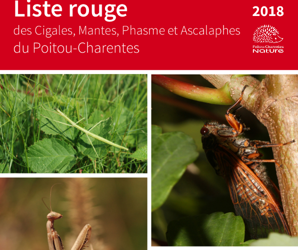 Liste rouge des Cigales, Ascalaphes, Mantes et Phasme du Poitou-Charentes