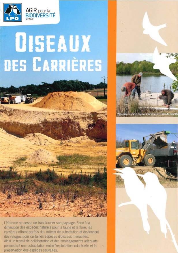 Plaquette Oiseaux des carrières